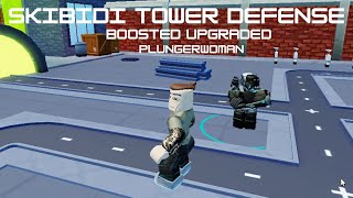 Skibidi Tower Defense Boosted Upgraded Plungerwoman Fights Alone [upl. by Auahsoj]