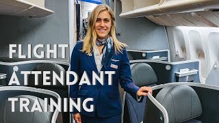 Flight Attendant Training What to expect amp how to pack  Flight Attendant Life [upl. by Yattirb723]