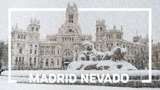 MADRID NEVADO la mayor en la ciudad en medio siglo 4K  enriquealex [upl. by Bate]