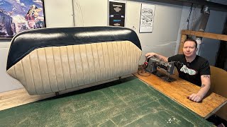 How To  Sewing a Tuck and Roll Seat Cover for my 47 Ford [upl. by Acnairb]