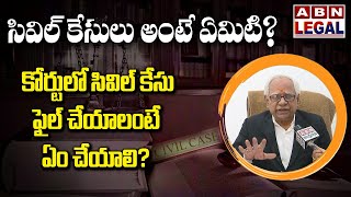 ABN Legal  High Court Advocate Koteswara Rao Explains CIVIL Cases in Telugu  What is CIVIL Case [upl. by Baras]