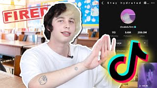 I Got Fired Because I’m TikTok Famous Caleb Finn [upl. by Shewmaker174]