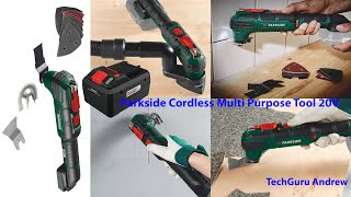 Parkside Cordless Multi Purpose Tool 20V PAMFW 20 Li B2 TESTING [upl. by Hodgson]