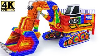 DIY  Build Terex RH400 Excavator Biggest Hydraulic Excavator In The World from Magnetic Balls [upl. by Ardnohsed]