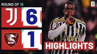 JUVENTUSSALERNITANA 61  HIGHLIGHTS  Juve are unstoppable  Coppa Italia Frecciarossa 202324 [upl. by Negyam]