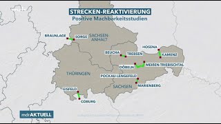 Reaktivierung von stillgelegten Bahnstrecken  MDR 25102023 [upl. by Arymahs840]