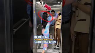 Kekacauan di Dalam Lift Siapa Wanita Galak Ini Sebenarnya arogan viralvideos shortvideos [upl. by Hutton]