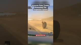 Explosive TVI Maneuver on Red Ford F150  Trooper Schwab Ends Arkansas Chase with Tire Flying Off [upl. by Nehgem730]