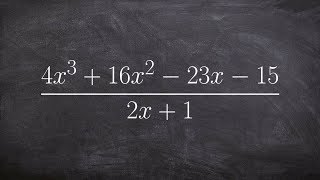 Applying synthetic division with fractions [upl. by Julietta]