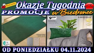 𝐁𝐈𝐄𝐃𝐑𝐎𝐍𝐊𝐀 Nowa Gazetka Promocyjna od 04112024 Okazje i promocje tygodnia – Katalog Biedronki [upl. by Anytsyrk667]