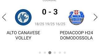 191024 SERIE DM Alto Canavese Volley vs Pediacoop H24 Domodossola [upl. by Aliehc]