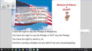 The U S Pledge in Spanish [upl. by Arraeit]