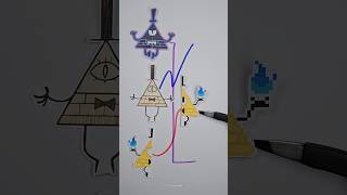 Gravity Falls line matching puzzle shorts viral art craft [upl. by Alonso773]