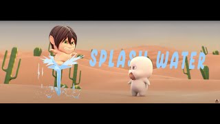 Chibi Titans 1 I Splash Water  Chibi Attack On Titan Animation [upl. by Pish721]