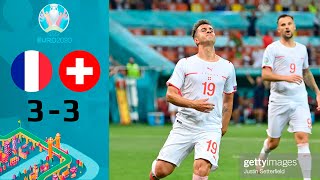 Haris Seferovic Goal France vs Switzerland 33 Highlights amp Goals  EURO 2020 [upl. by Wolgast]