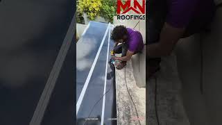 Polycarbonate sheet work kuzhithuraimarthandamroofing gates marthandam metal [upl. by Enogitna]