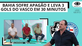 BAHIA SOFRE APAGÃO E LEVA 3 GOLS DO VASCO EM 30 MINUTOS [upl. by Krik]