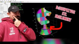 Comment découper en plusieurs parties vos STL trop grand pour vos imprimantes 3D [upl. by Marciano]