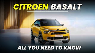 Citroen Basalt CoupeSUV Launch Update  This is interesting  Upcoming SUV of 2024 [upl. by Daenis]