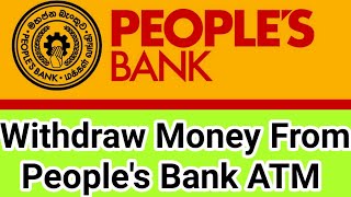 Withdraw Money From Peoples Bank ATM [upl. by Otsirc540]