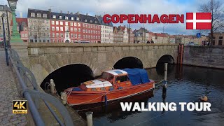 Walking Tour In The Centre Of Copenhagen Denmark By Frederiksholms Canal 4K 60FPS [upl. by Enneire]