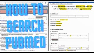 How to search PubMed in a systematic way [upl. by Ileak]