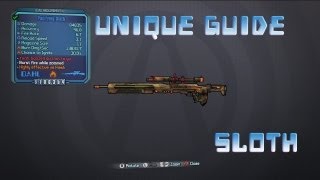 Borderlands 2 Unique Weapon Guide Sloth [upl. by Ruthann]