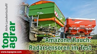 AmazoneRauch Radarsensoren beim Düngerstreuer im top agrarTest [upl. by Calvo367]