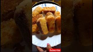 Bread pakora recipe 😋breadpakora streetfood shortsfeed homemade bread breadpakoda youtube [upl. by Nolak]