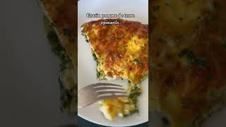 Gratin pomme de terre epinard cuisine food cuisinefacile cooking cuisinescook  cuisinerapide [upl. by Neerac]