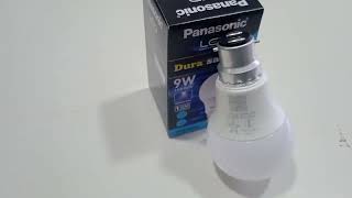 9W Panasonic LED bulb Dura saverBeat qualityAnup electricals NashikWholesale price [upl. by Noxin]