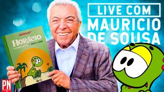 Live com MAURICIO DE SOUSA Sua jornada de vida ao lado dos quadrinhos ❤️  PN 439 [upl. by Ardeth]