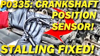 P0335 CRANKSHAFT POSITION SENSOR FIXED FAST amp EASY KIA CADENZA SORENTO SANTA FE SONATA OPTIMA 33 V6 [upl. by Aeneas619]