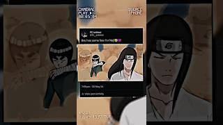 Fear of neji 👀🥶shorts edit anime youtubeshorts naruto [upl. by Riggall]