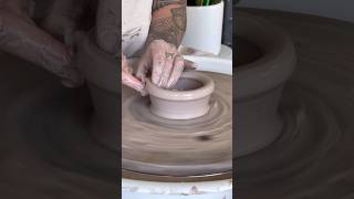 Throwing up close pottery ceramics clay potterywheel relaxing potterythrowing fyp [upl. by Obidiah]