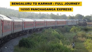 Bengaluru To Karwar  Full Journey  16595 KSR Bengaluru  Karwar Panchaganga Express [upl. by Lin]