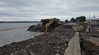 Seawall removal north of inlet west of amphitheater 240925 [upl. by Erland]