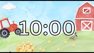 10 Minute Visual Timer Farm Cute Calm [upl. by Putscher]