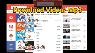 Best App Download Music Video Youtube Instagram FB Twitter dll [upl. by Nikolaos]