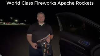 World Class Fireworks Apache Rockets fireworks fire moapa [upl. by Melitta574]