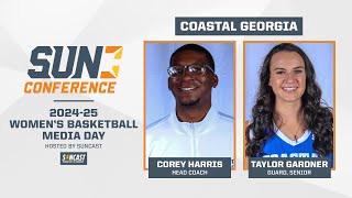 202425 Sun Conference Womens Basketball Media Day  Coastal Georgia [upl. by Nipahc]