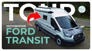 Primeiro Motorhome AUTOMÁTICO montado pela Patagônia  Ford Transit  Disponível para locação [upl. by Cesaro]