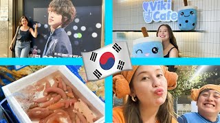 24H COMIGO NA COREIA Meu último Vlog na Coreia 😭 [upl. by Deuno]