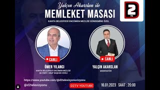 Yalçın Akarslan İle Memleket Masası Konuğumuz Kahta Belediyesi Encümen Mecilisi Ömer Yılancı [upl. by Siubhan]