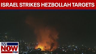 WATCH 930 Israel strikes Hezbollah targets in Lebanon [upl. by Sonafets]