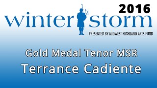 Winter Storm 2016  Gold Medal Tenor  MSR  Terrance Cadiente [upl. by Ardnassak]