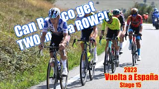 Evenepoel Tried it AGAIN  Vuelta Stage 15 2023 [upl. by Naujud]