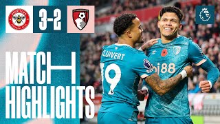 Kluivert scores another set piece goal in defeat  Brentford 32 AFC Bournemouth [upl. by Petracca]