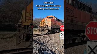 BNSF 5660 Eastbound Manifest Passing Through Lecompton KS [upl. by Kirven]