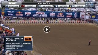 Mx National 2018  2rd GLEN HELEN  450 Moto 1  Moto 2  Full Race FHD [upl. by Syd]